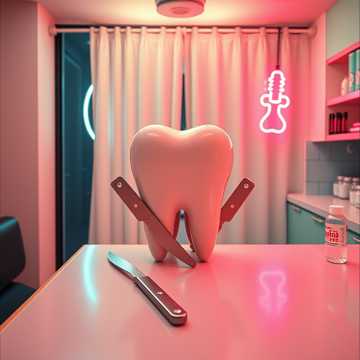 Dentist with Shop Curtain