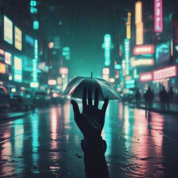Sur le trottoir humide (Cover)