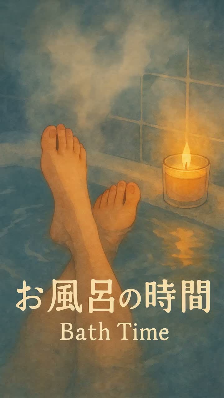 お風呂の時間(Bath time)