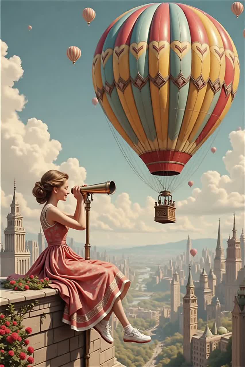 Hot air balloon in my dream