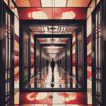 Dans le miroir je vois des ombres