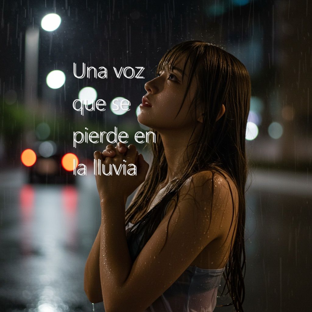 「Una voz que se pierde en la lluvia」
