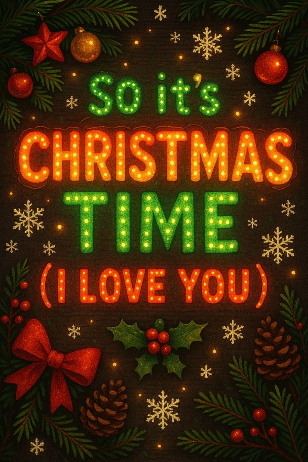 So it's Christmas Time ( ❤️ I Love You 🎅🎁💚 )