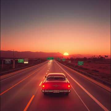Driving East on Hwy 10 to La
