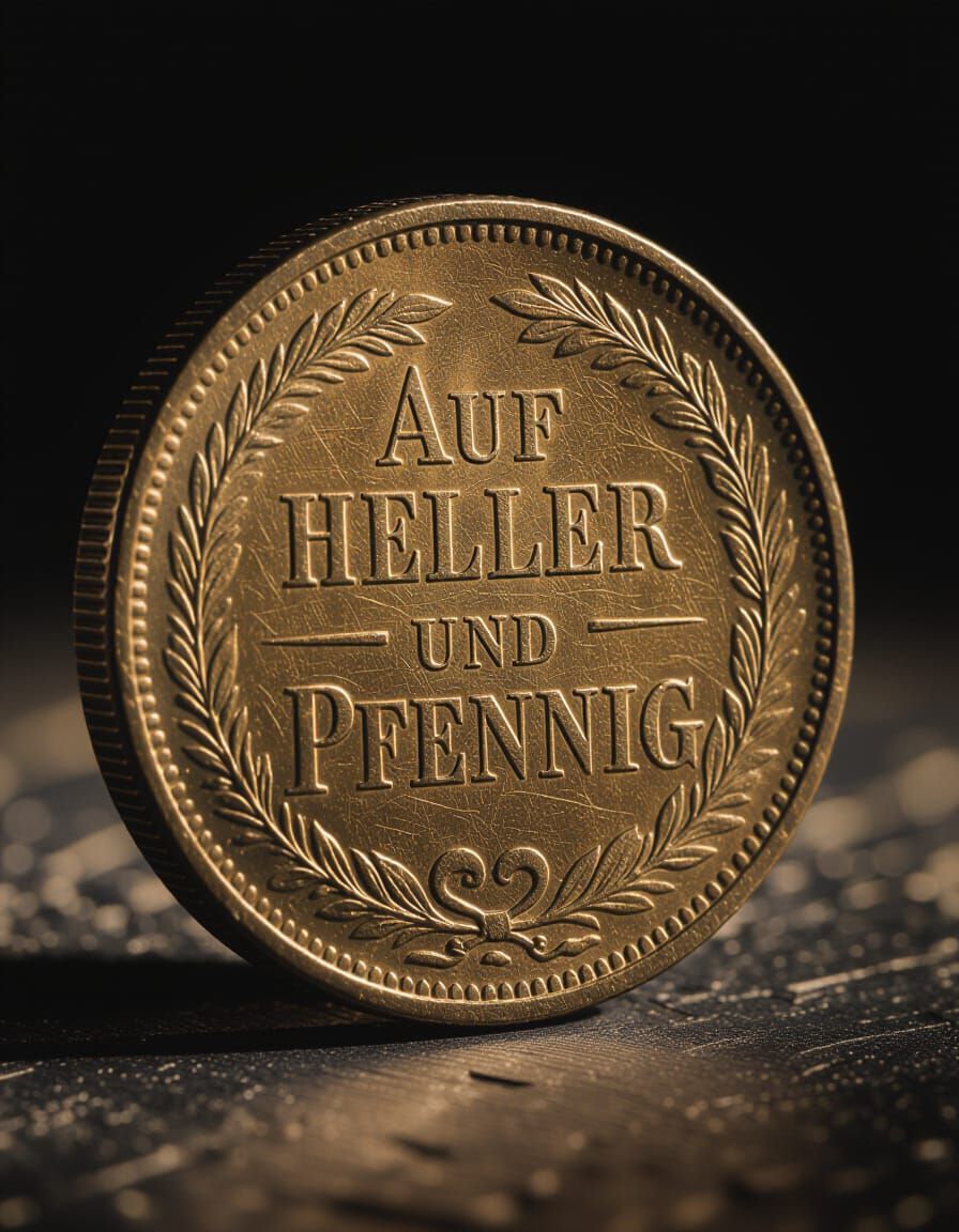 Auf Heller und Pfennig