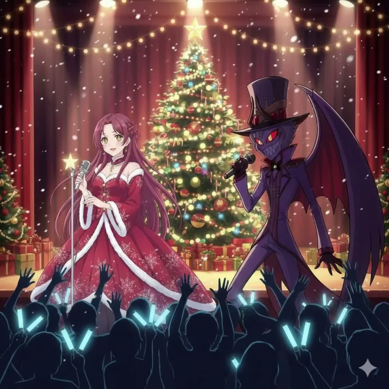 ❄️STARS BENEATH THE VEIL❄️(Lucifer and Midori)