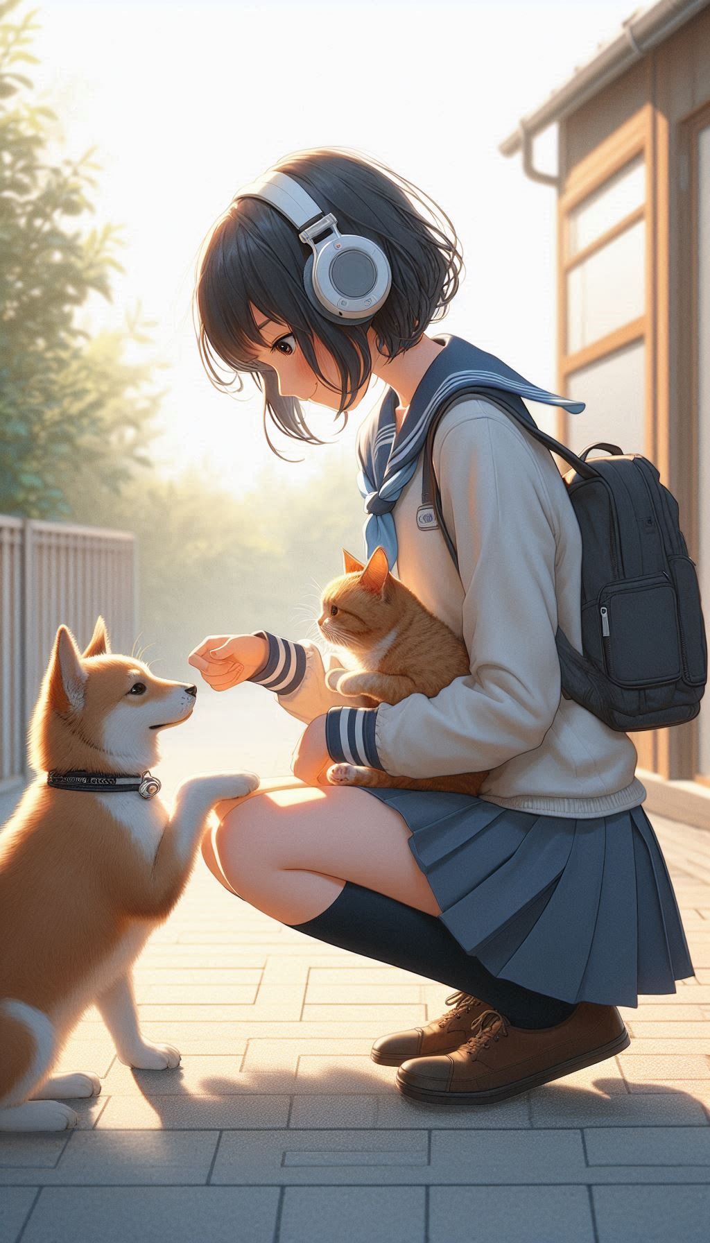 笑面喵跟汪笨笨