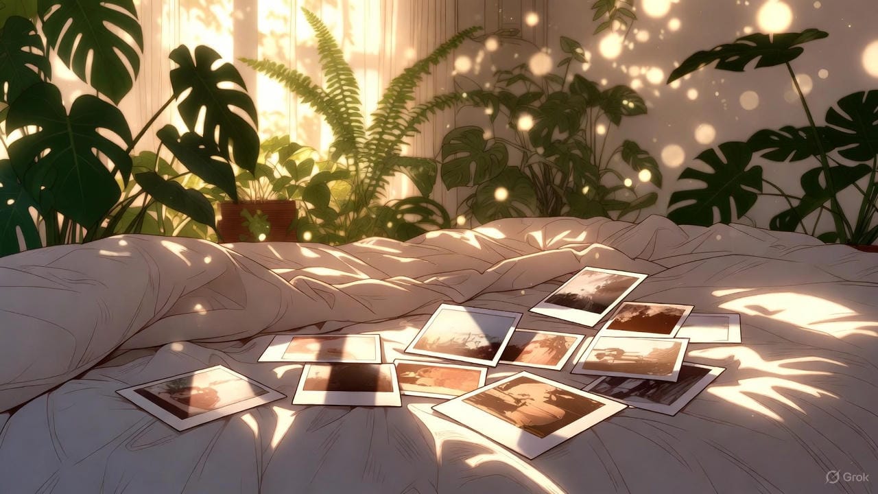 morning light on old polaroids
