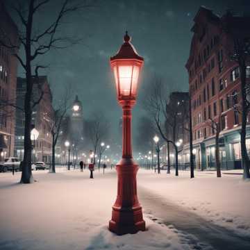 Снег, тихо падает снег