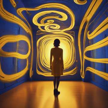 Yellow lit room