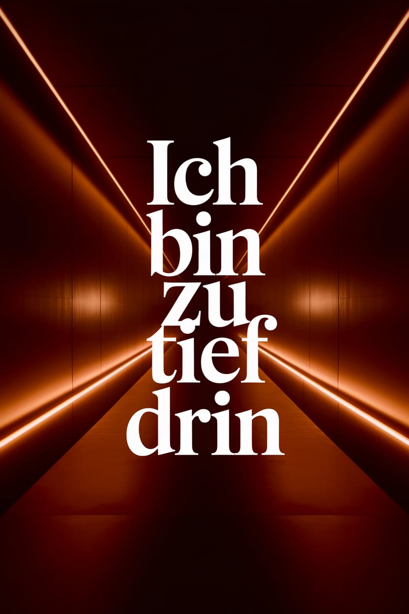Ich bin zu tief drin