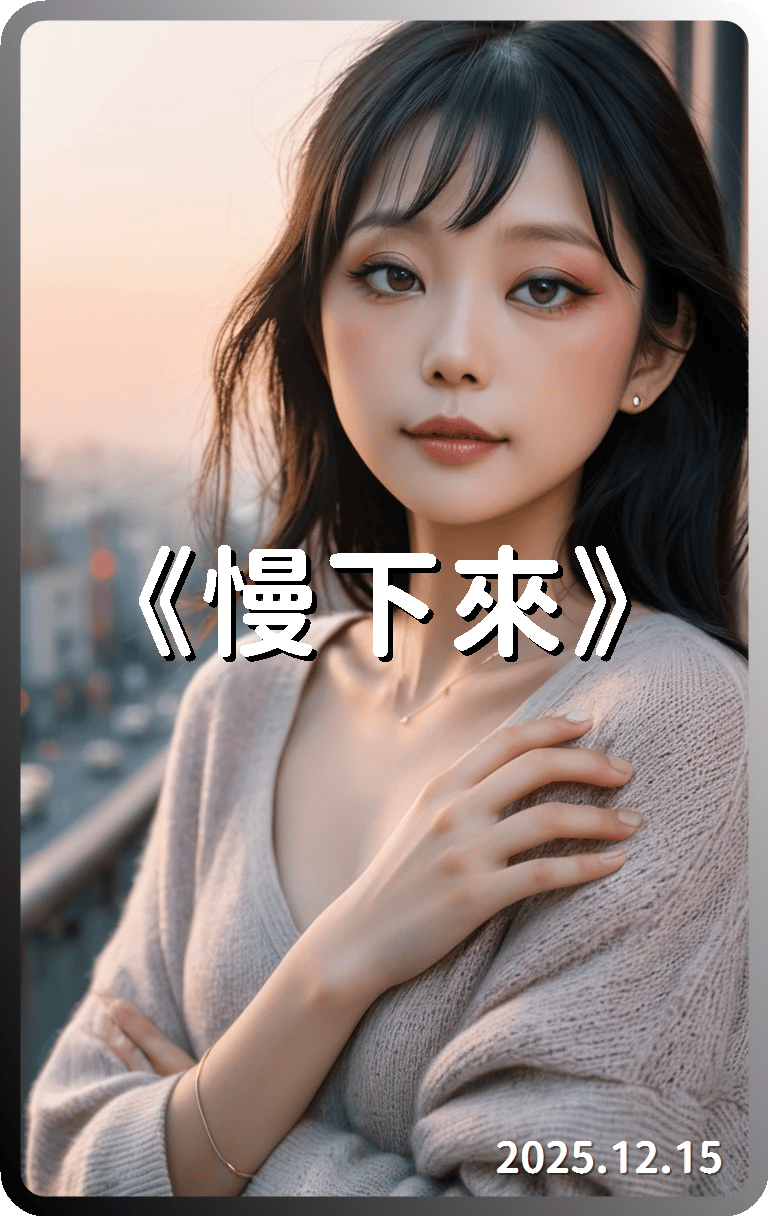 《慢下來》(中文 說唱) 