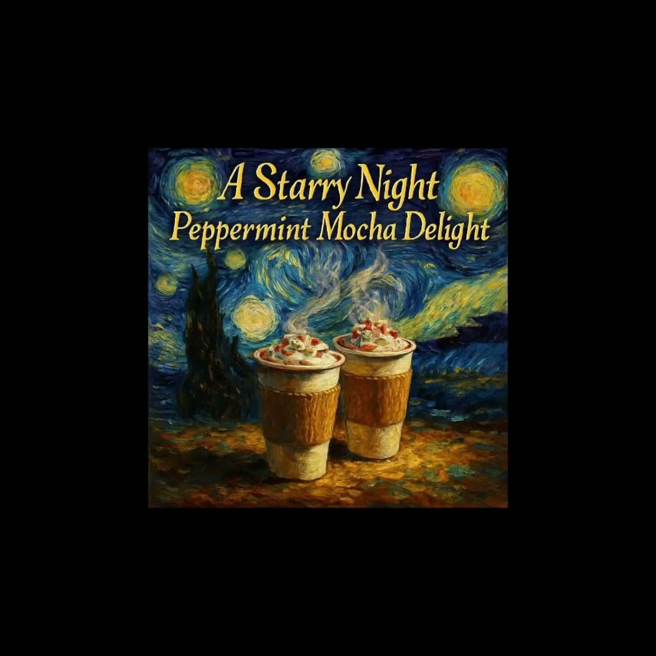 A Starry Night Peppermint Mocha Delight