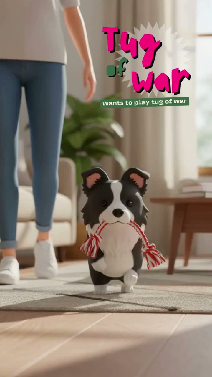 引っ張りっこ