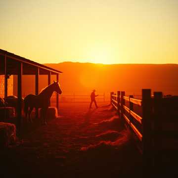 la vida de un ranchero