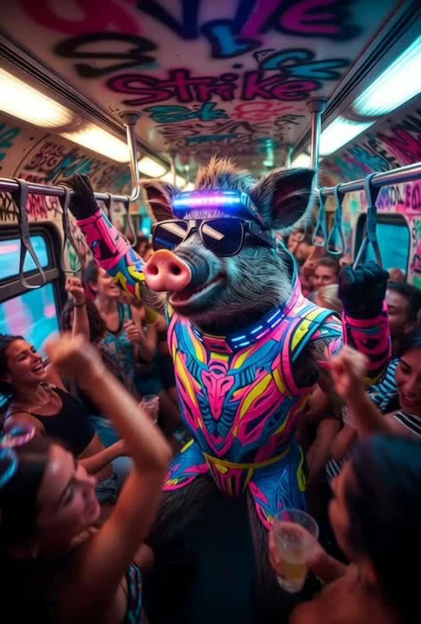 Tram techno-raver. (Cover)