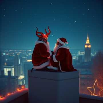 „Schlitten und Schatten – Nikolaus & Krampus“ one night in paris (Cover)