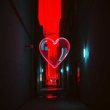 Neon-Schatten