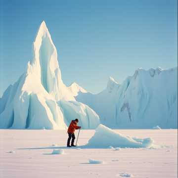 トトカ湾の氷山