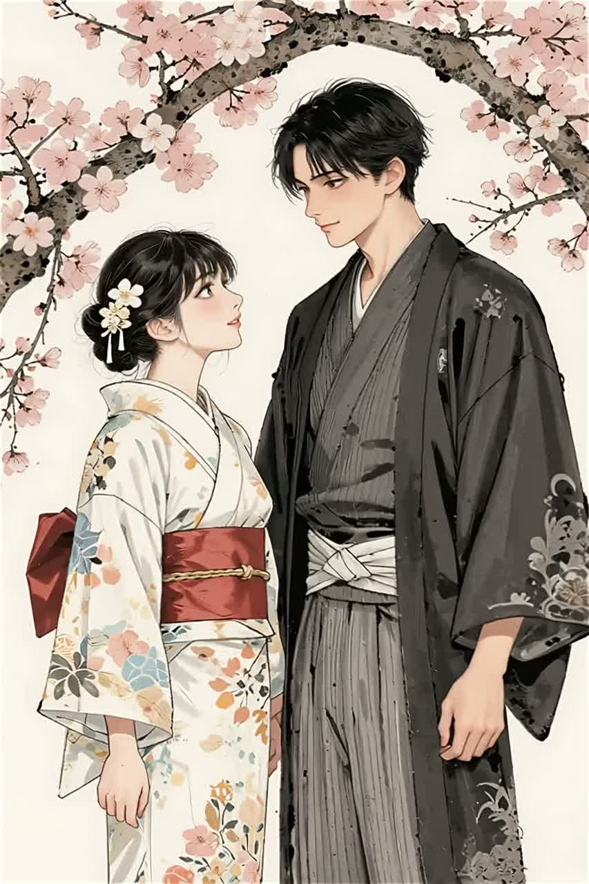 桜川-(Male and female chorus)