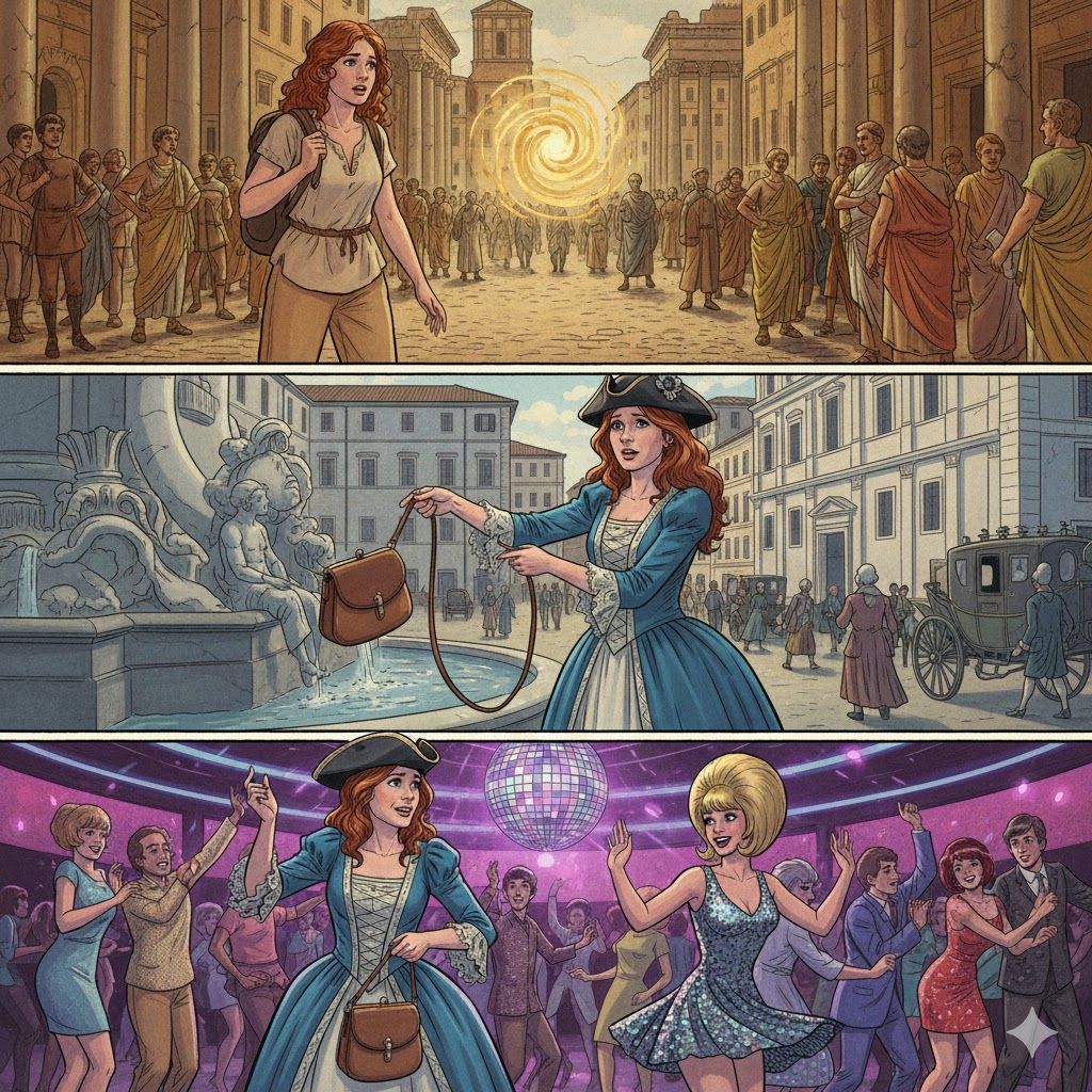Lizzie, the Baffled Lost Tourist - v29 - Gal Pal Julie wants to Stay in the Past