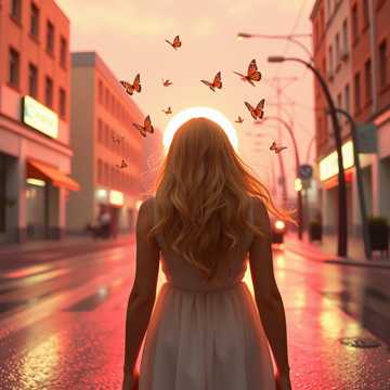 Blonde Locks & Butterflies