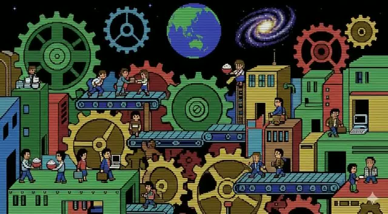 꾸역꾸역 (A World Grinding On)