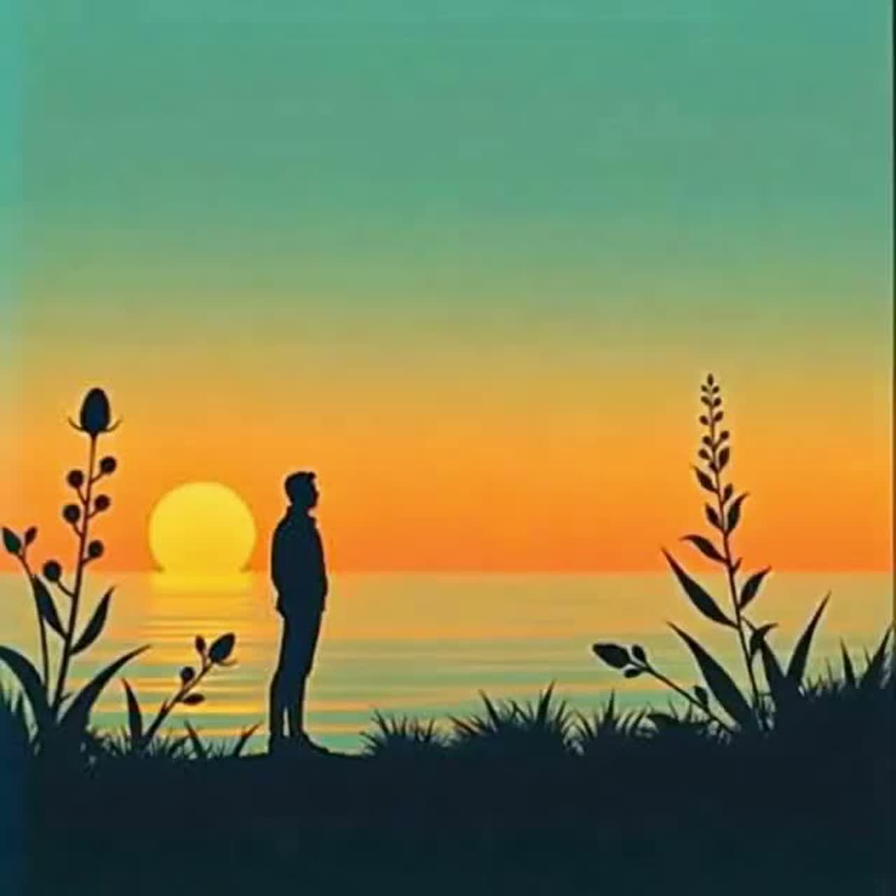Sunset's fire