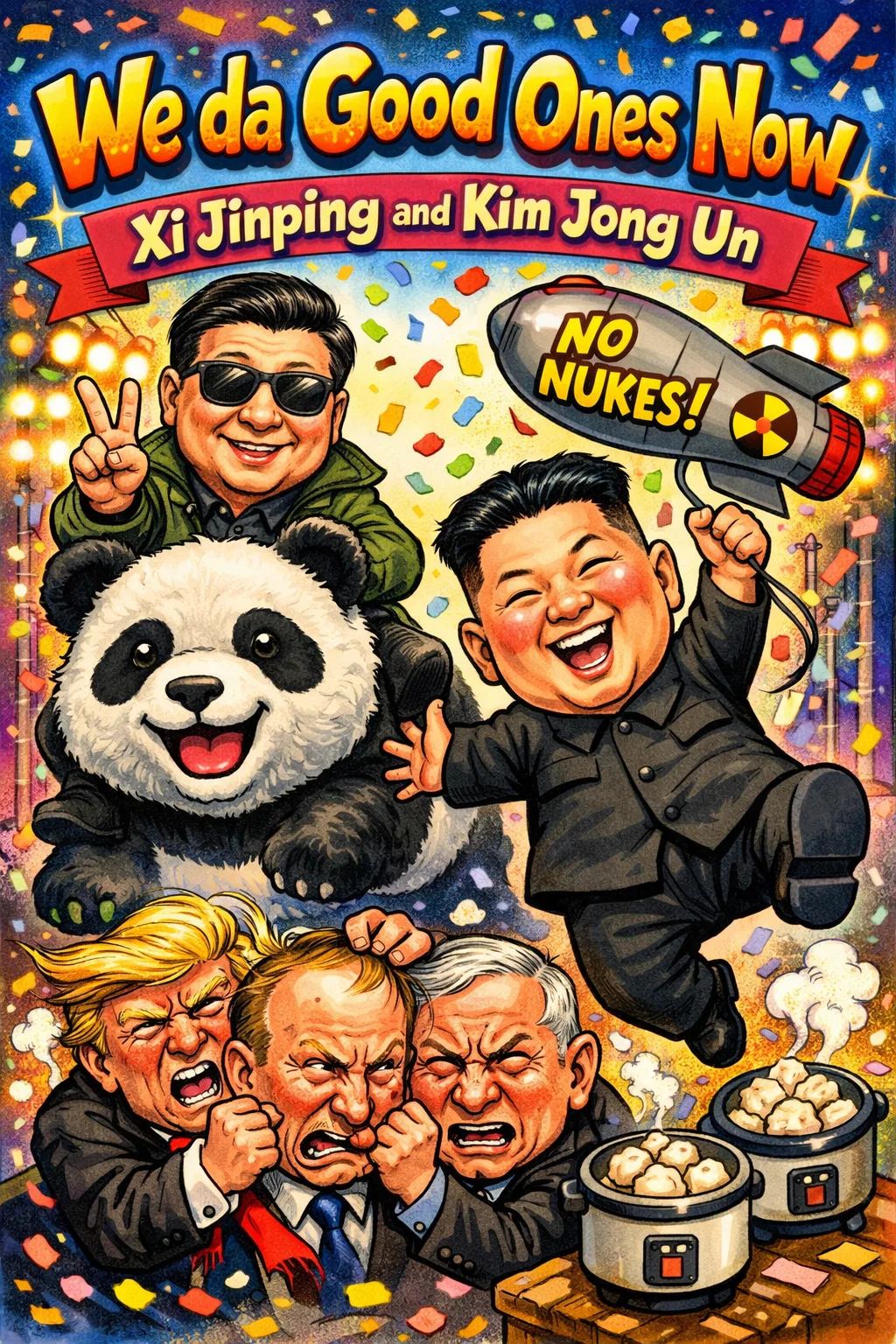 We da good ones now - Xi Jinping & Kim Jong Un