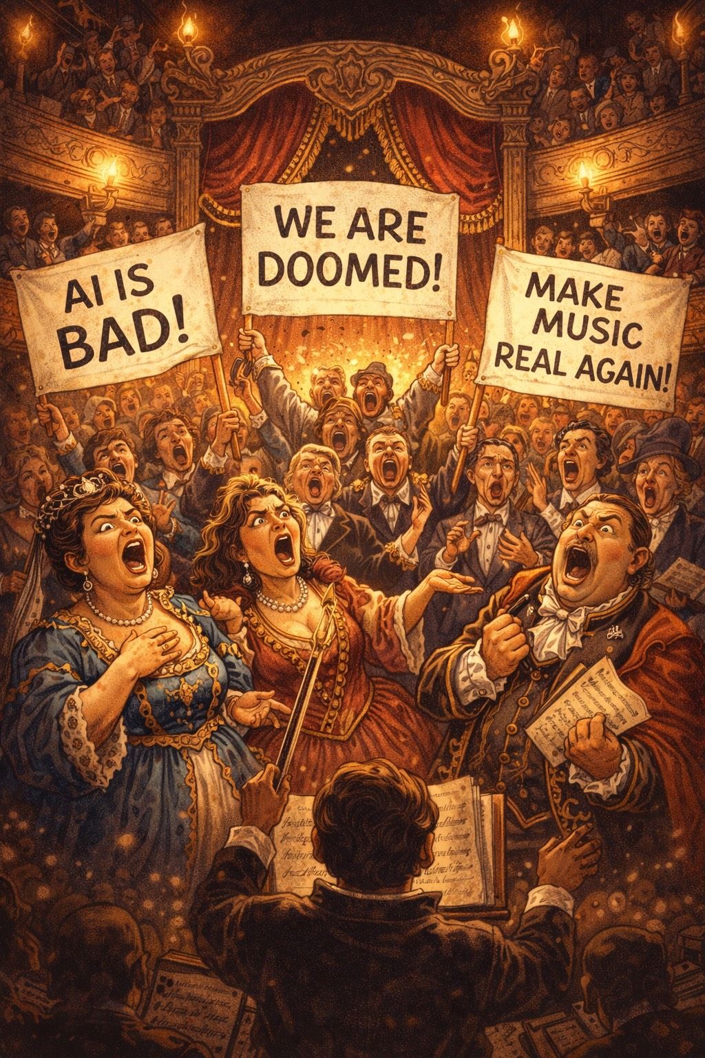 OPERA BUFFA: “THEY READ A HEADLINE”