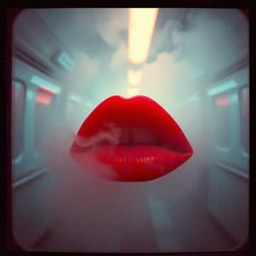 Tes lèvres rouge vif