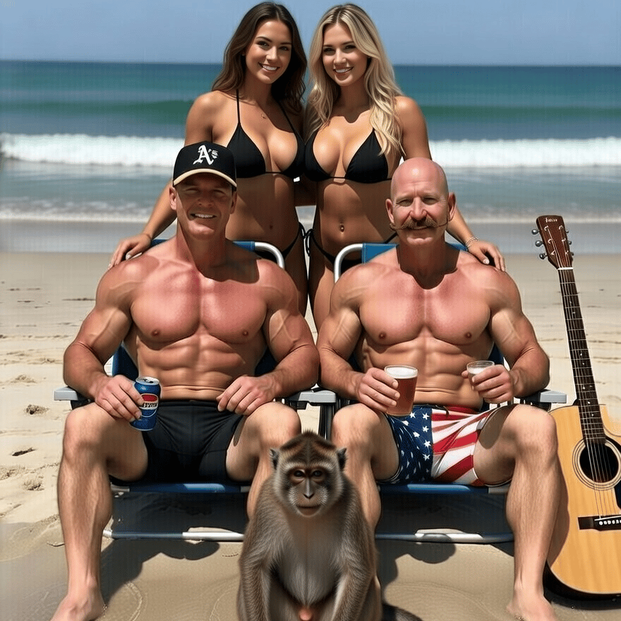 Toes in the Water, Macaque in the Sand