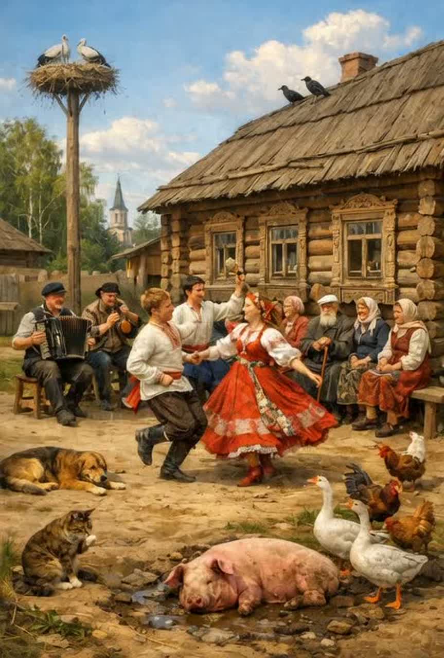 ПОСИДЕЛКИ НА ДЕРЕВНЕ