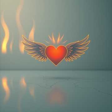 corazon con alas