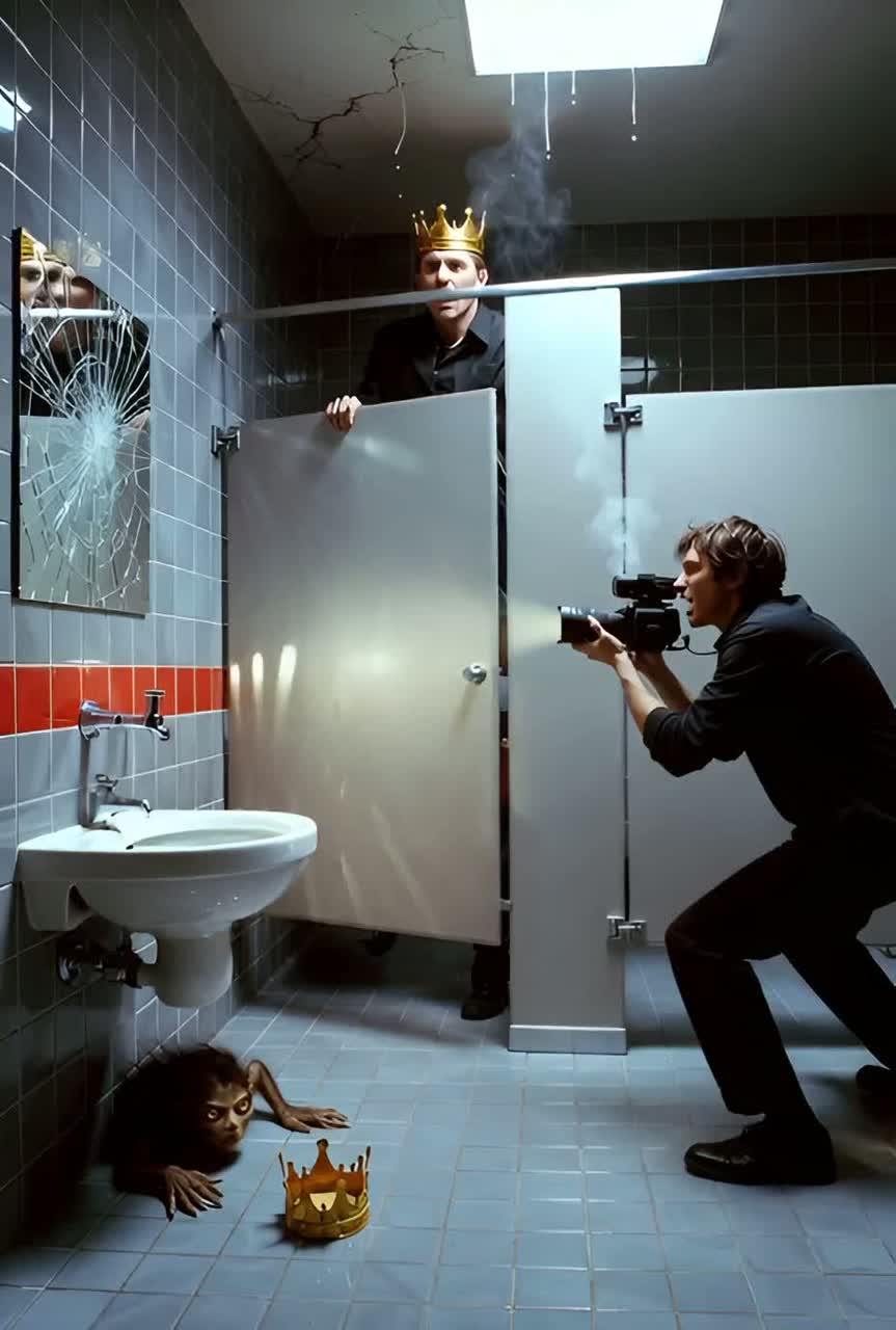 Cosmic Clash in the Bathroom (@Mysticwind95)