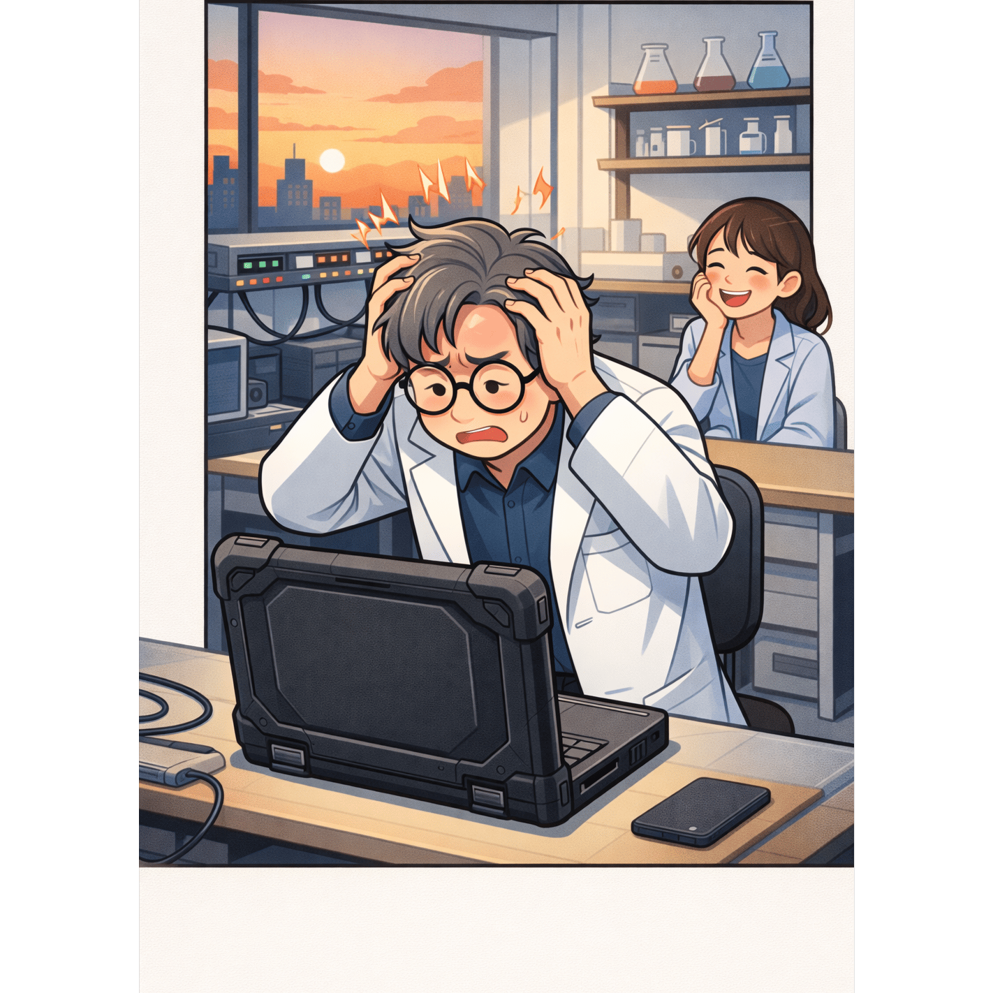博士のラップトップ