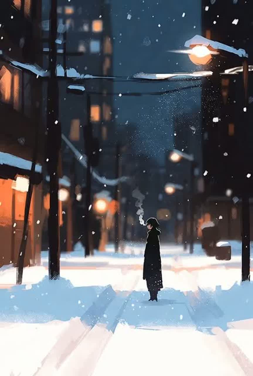 차가운 밤에 남겨진 말