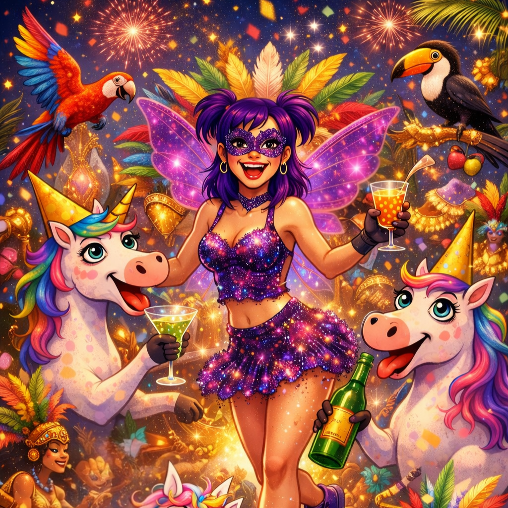 Fée Paillettes à Rio