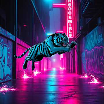Tiger im Käfig