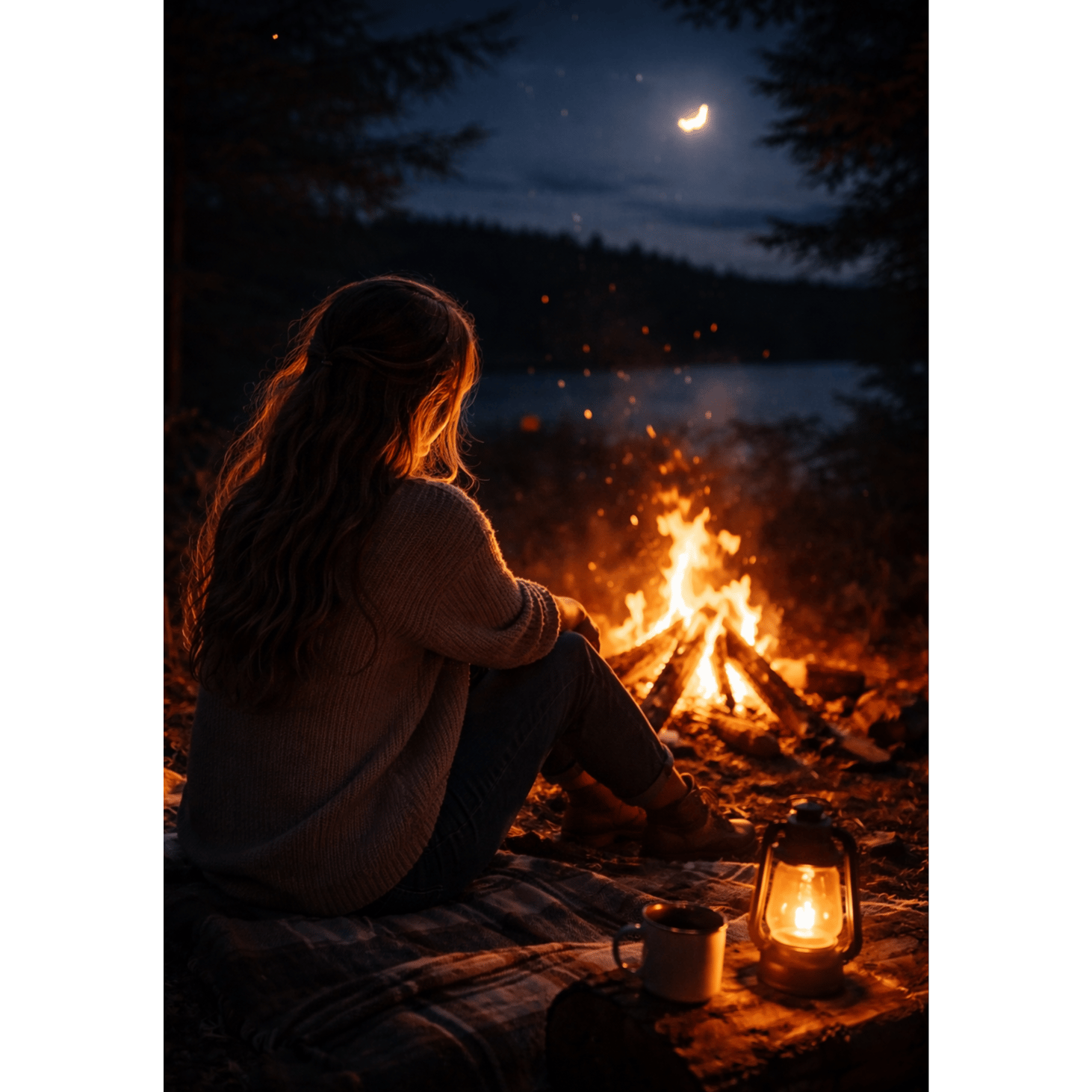 Seule avec le Feu