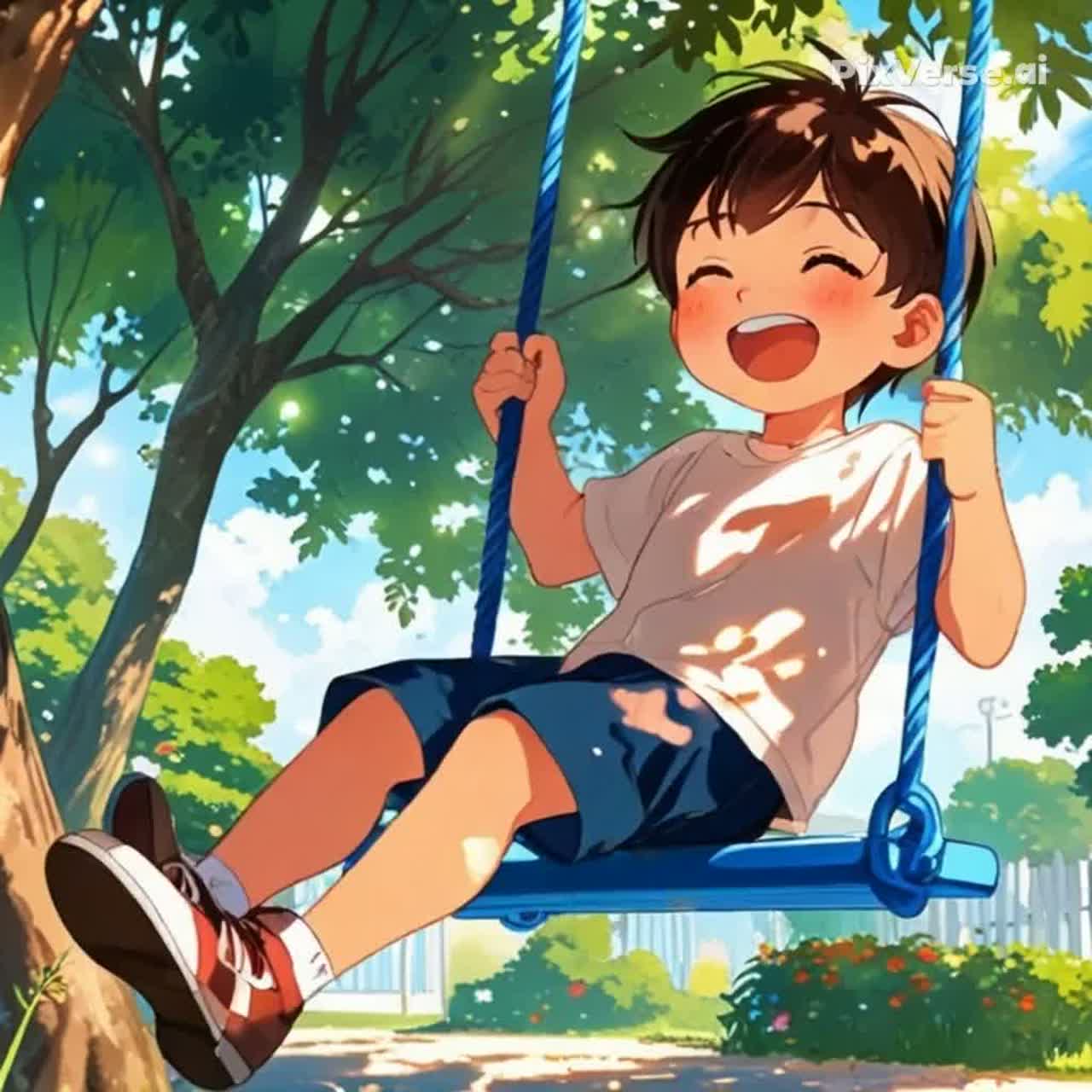 ❤ 青いブランコ