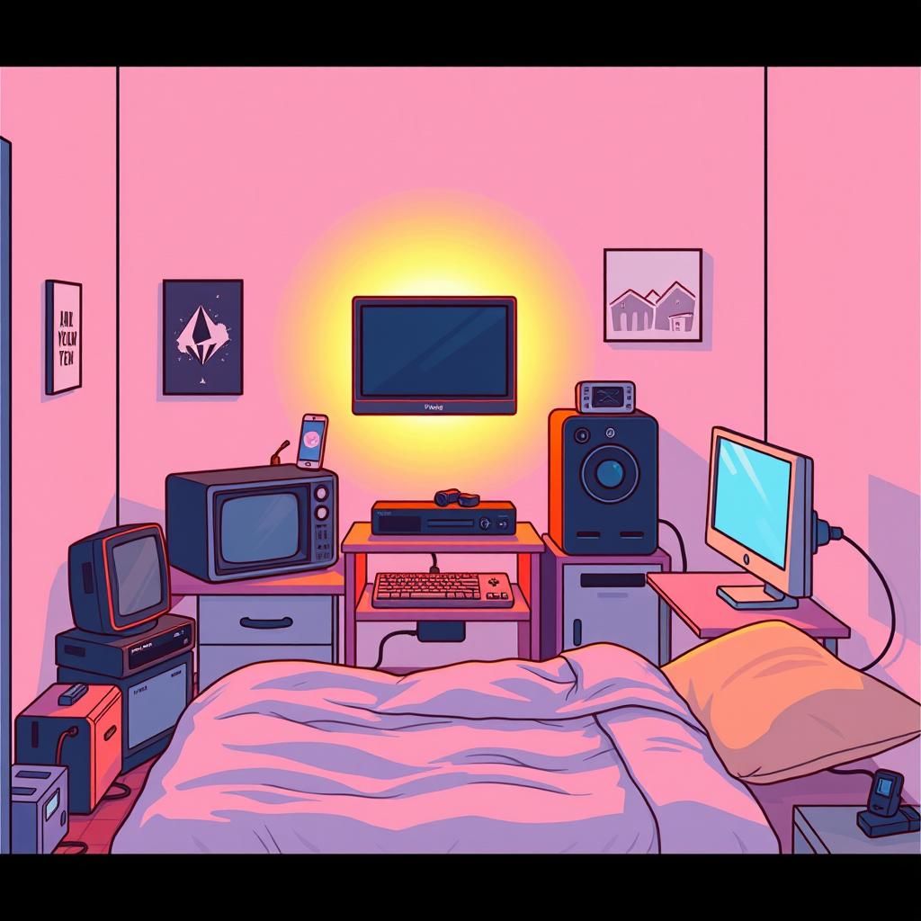Pegao en la pantalla