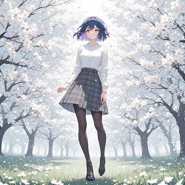 A Cherry Tree in Bloom