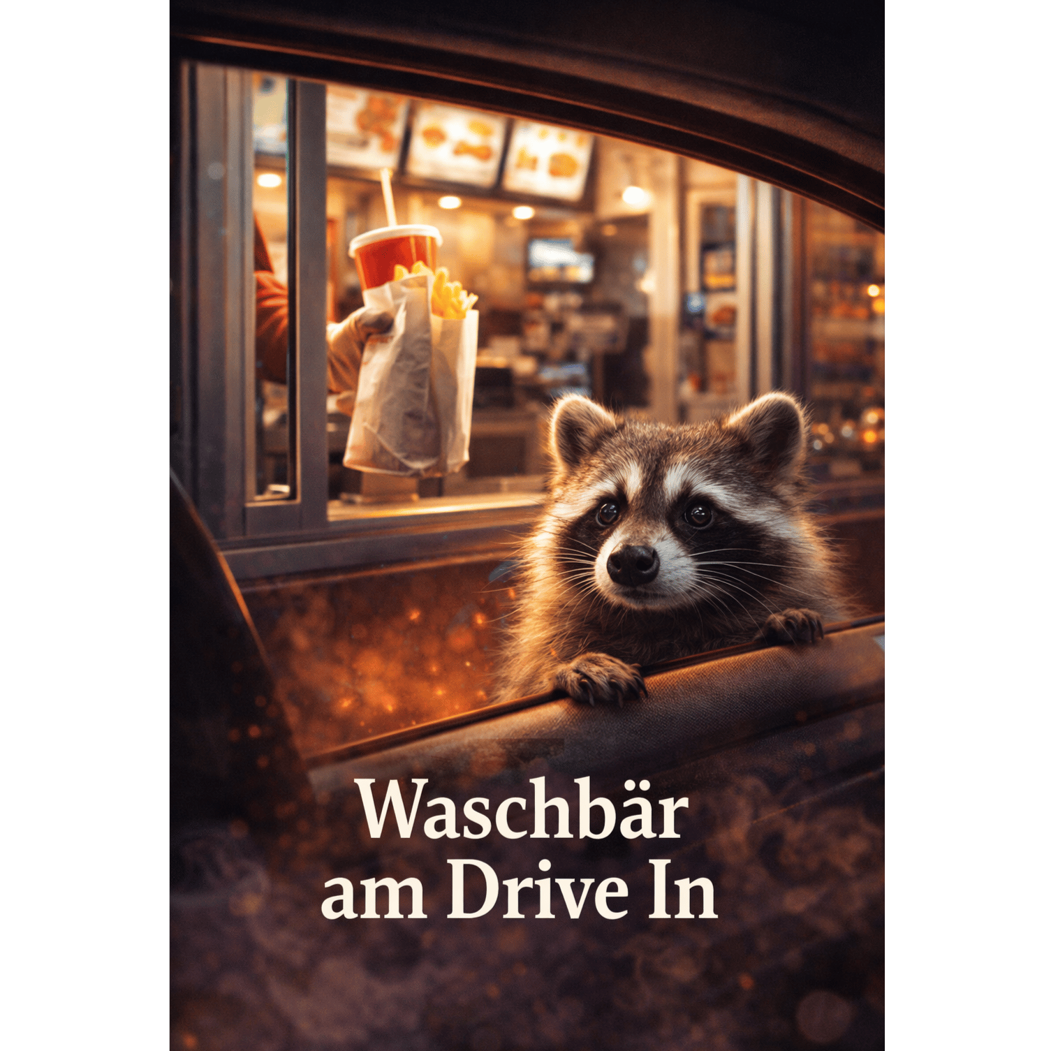 Waschbär am Drive In