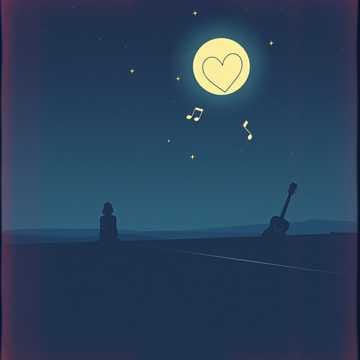 Mirando a la luna