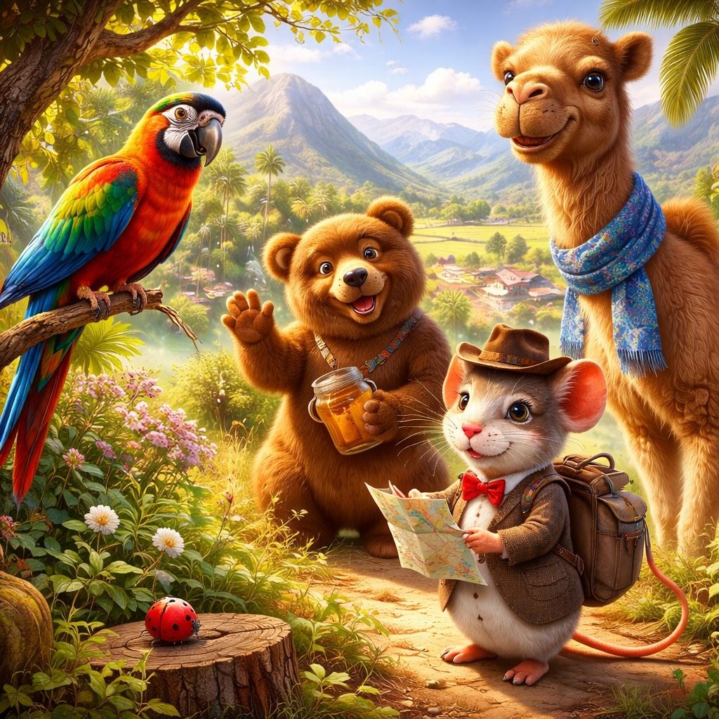Le monde est plus grand que mon chapeau  (Chanson pour enfants – ouverture & amitié)