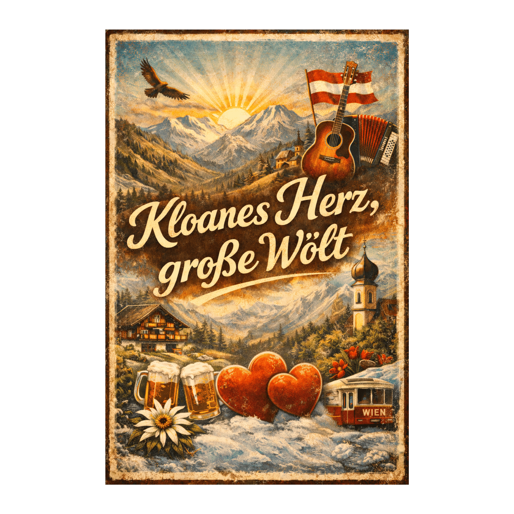 Kloanes Herz, große Wölt