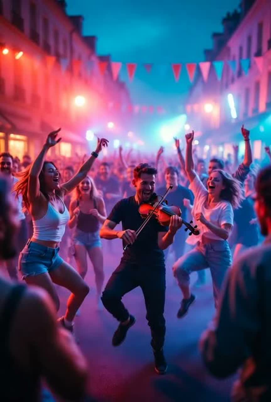 VIOLON EN FEU