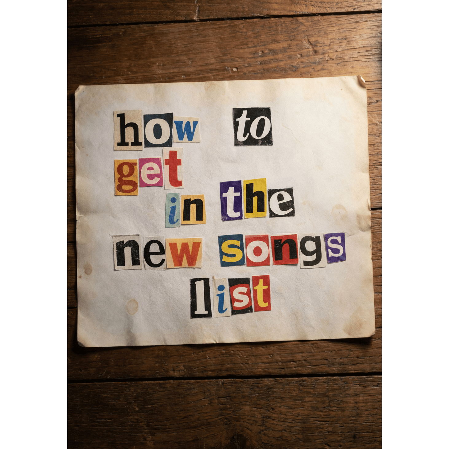 How to Get in the New Songs List