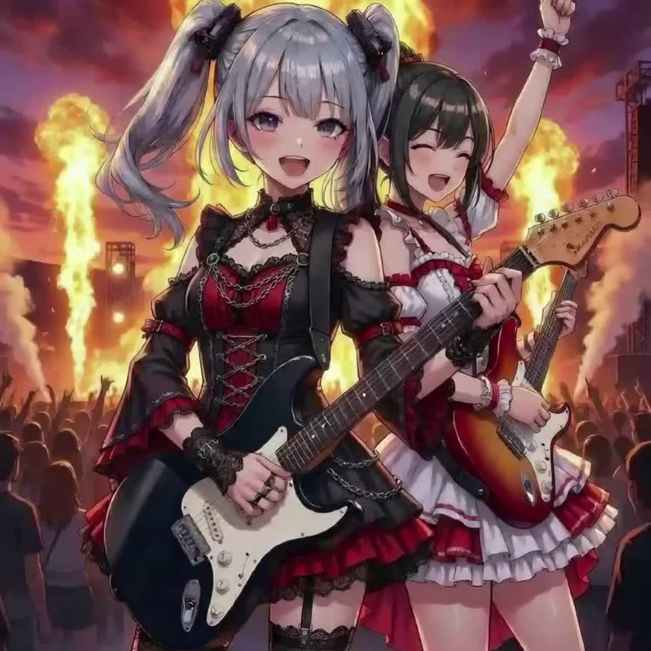 Shockwave of flames